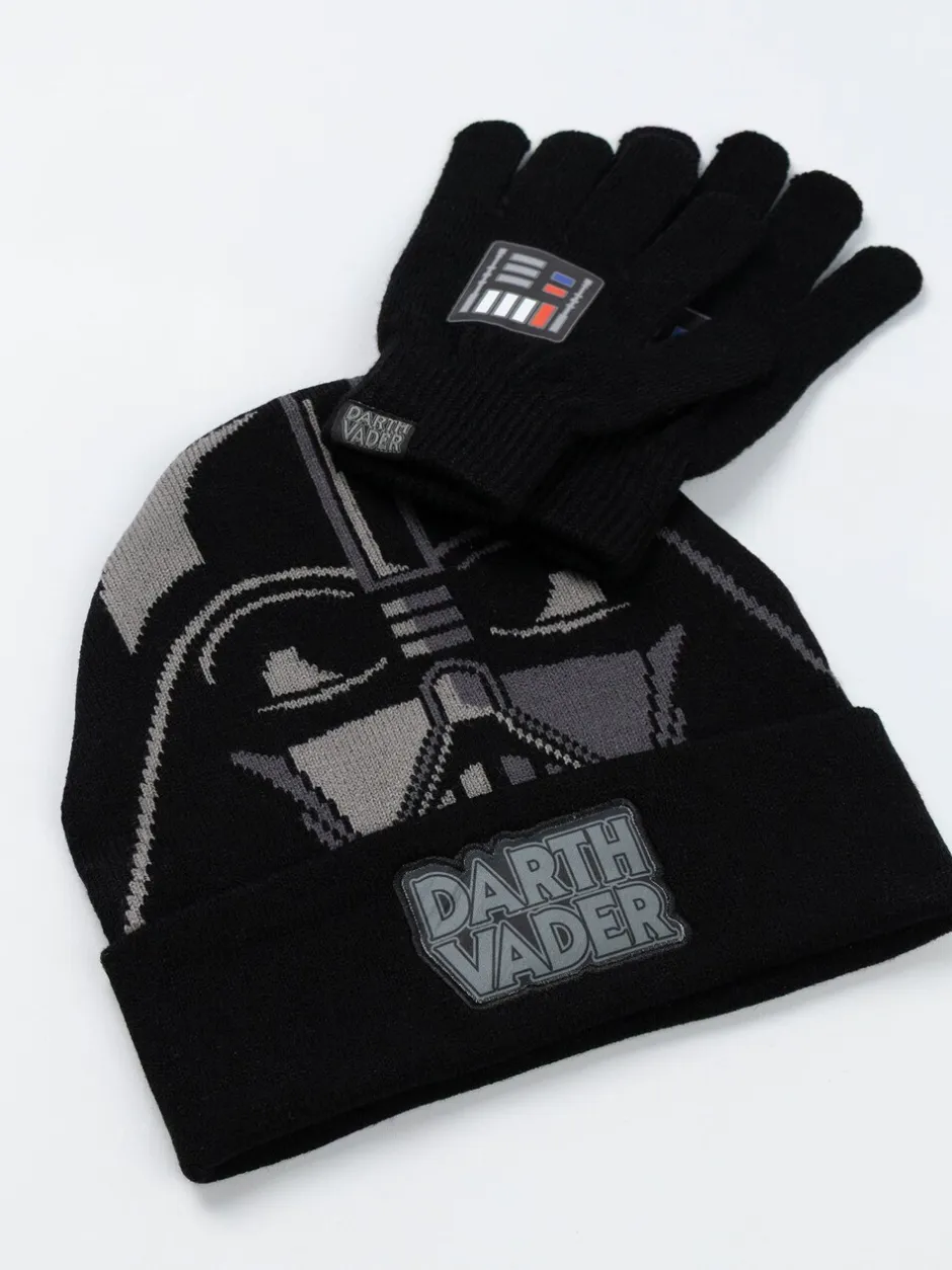 Mutsen, Handschoenen En Sjaals*Vanilla Underground Star Wars Boys Black Beanie and Gloves Set