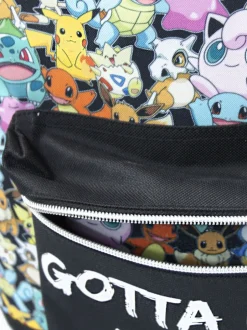 Tassen*Vanilla Underground unisekskinderrugzak met meerkleurige Pokemon-figuurtjes- en Gotta Catch Em All-print