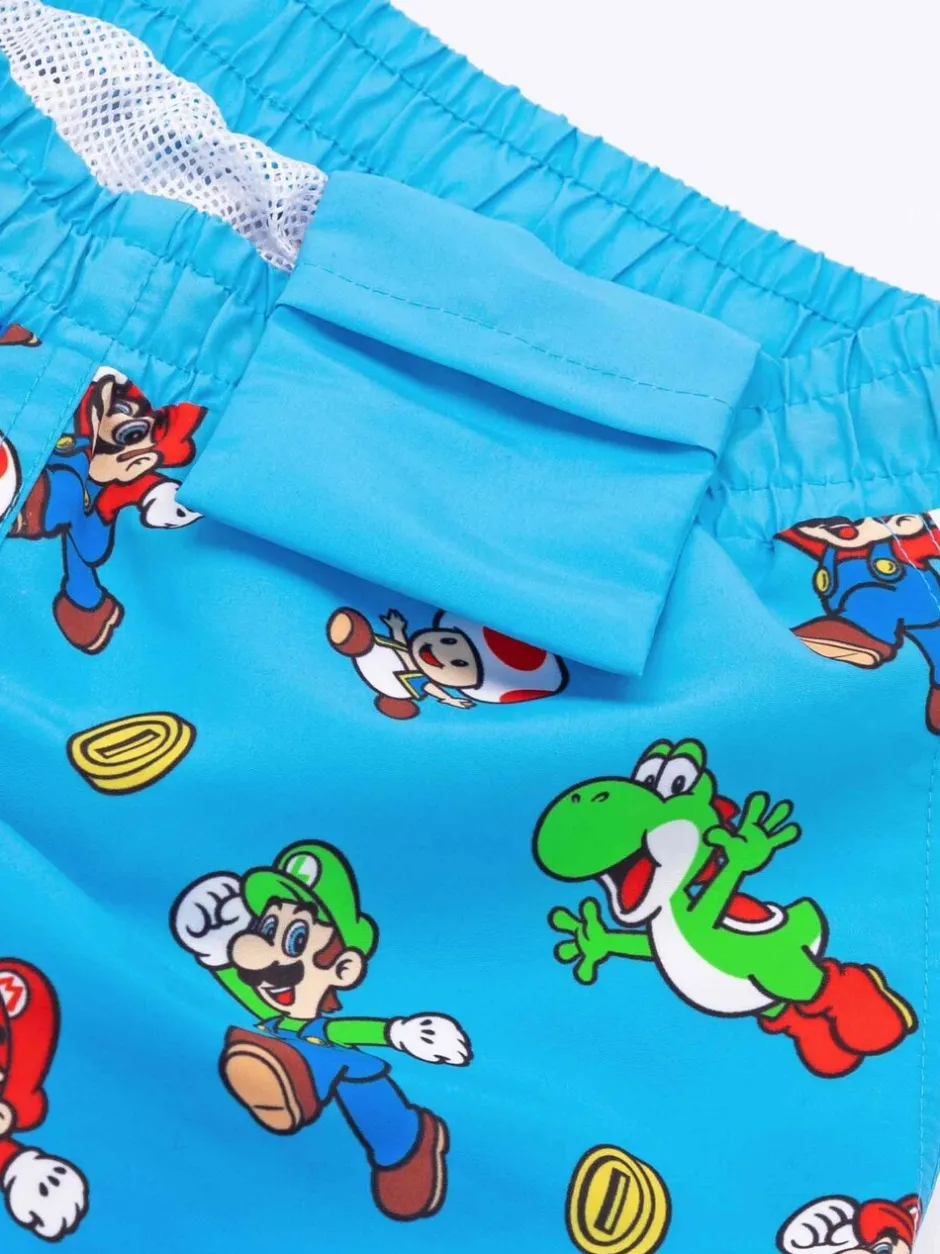 Badkleding*Vanilla Underground zwemshort met Super Mario Bros-licentieprint - Jongens