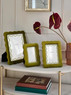 Fotolijsten*Next Velvet Wiggle Photo Frame Groen