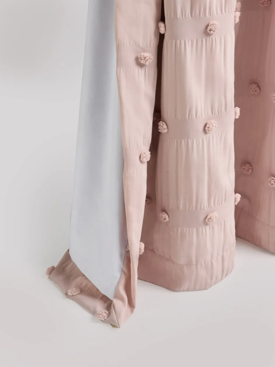 Gordijnen|Gordijnen*Next Verduisterende ringgordijnen met pompons Roze
