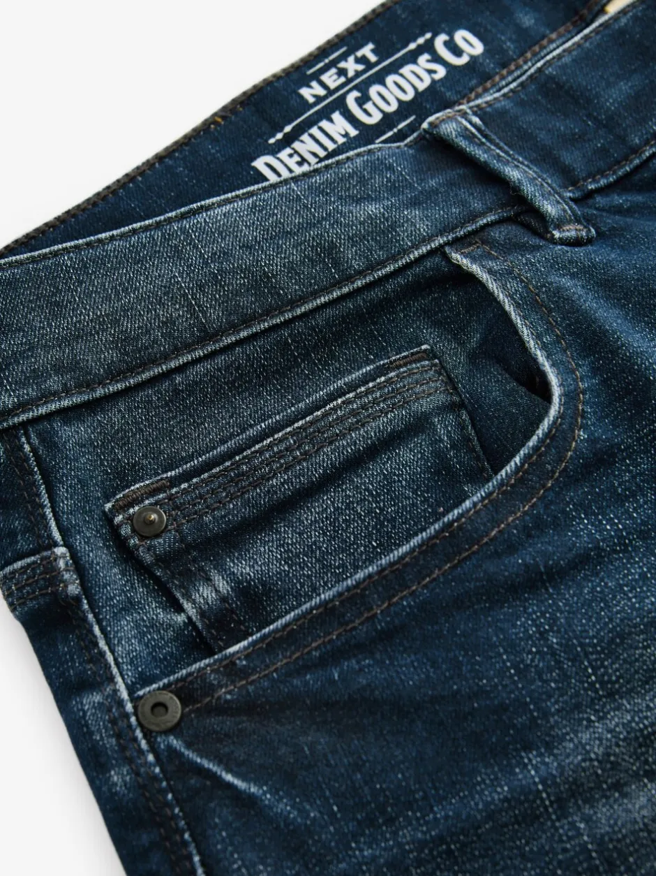 Jeans|Next Vintage blauw - Slim Fit - Authentieke stretch denim jeans