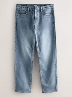 Jeans*Next - Straight fit - Comfortabele stretchjeans Vintage lichtblauw