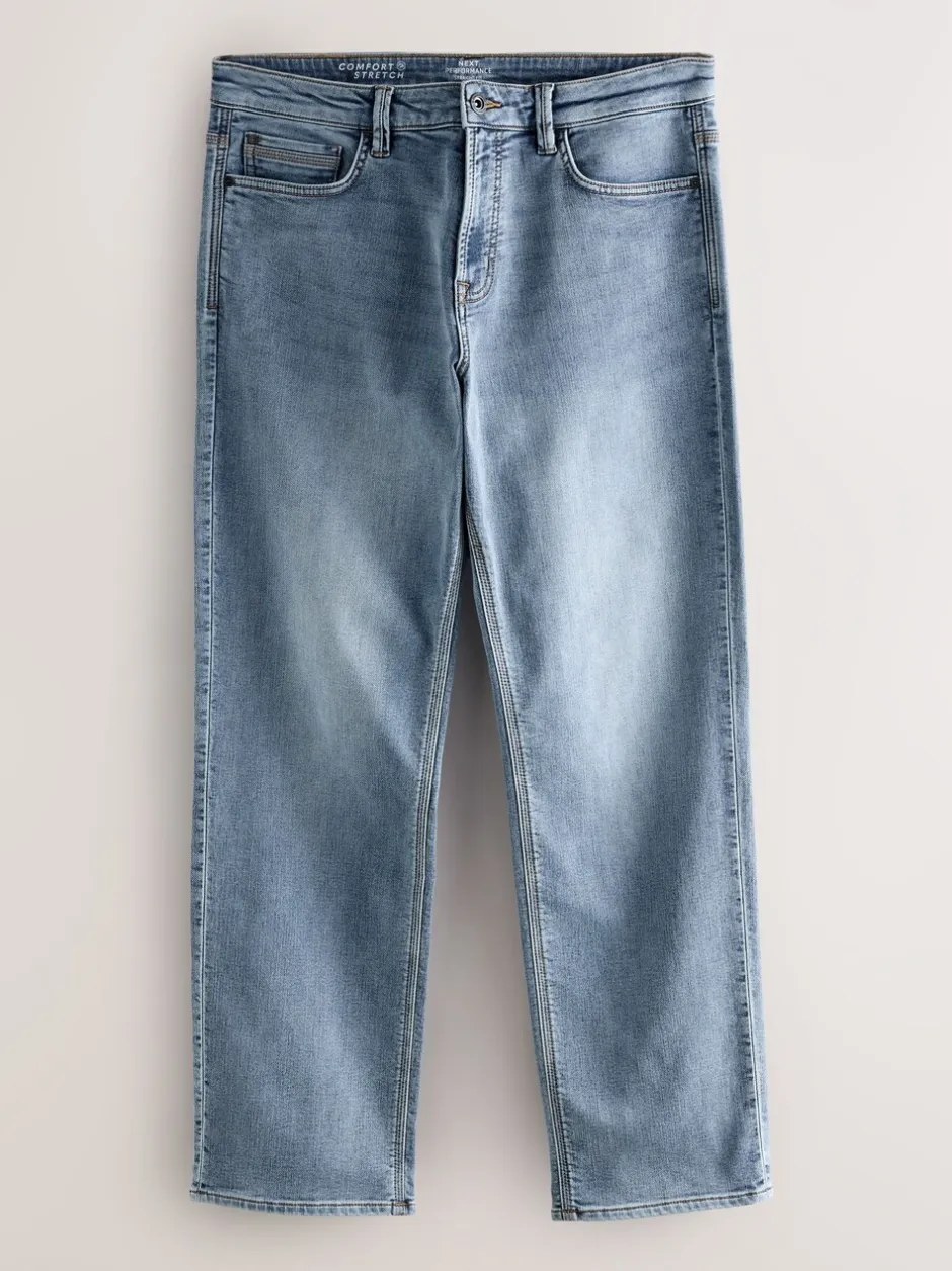 Jeans*Next - Straight fit - Comfortabele stretchjeans Vintage lichtblauw