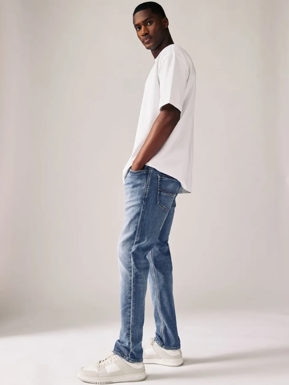 Jeans*Next Vintage lichtblauw - Strakke Pasvorm - Comfortabele stretchjeans