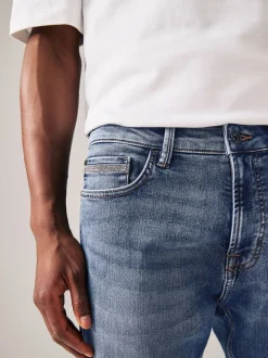 Jeans*Next Vintage lichtblauw - Strakke Pasvorm - Comfortabele stretchjeans