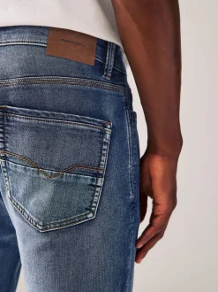 Jeans*Next Vintage lichtblauw - Strakke Pasvorm - Comfortabele stretchjeans