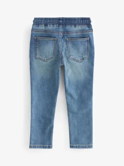 Jeans|Next - Jeans met stretch en elastische taille (3-16 jr) Vintage middenblauw