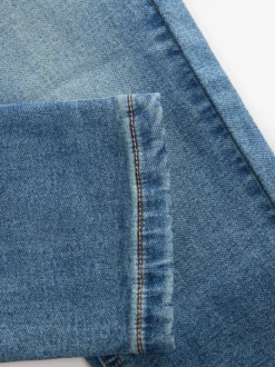 Jeans|Next - Jeans met stretch en elastische taille (3-16 jr) Vintage middenblauw
