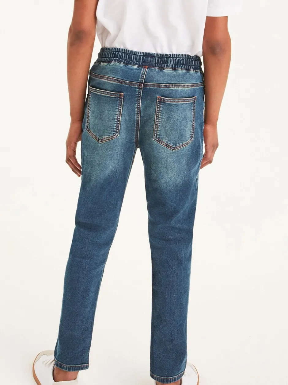 Jeans*Next - Jeans met stretch en elastische taille (3-16 jr) Vintage middenblauw