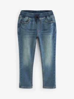 Jeans*Next - Jeans met stretch en elastische taille (3-16 jr) Vintage middenblauw