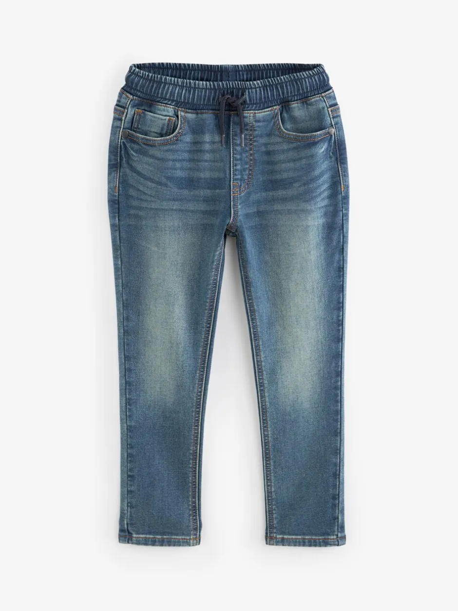 Jeans*Next - Jeans met stretch en elastische taille (3-16 jr) Vintage middenblauw