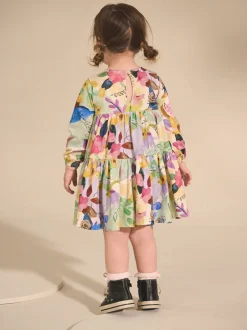 Jurken*Next - Jurk met lange mouwen en stroken (3mnd -7jr) Vrolijke bloemenprint