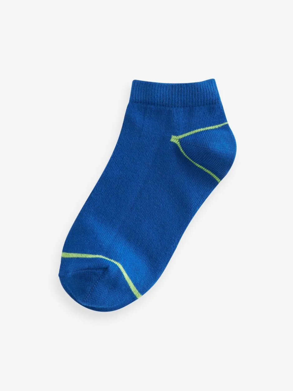 Sokken|Next Vrolijke regenboogkleuren - Verpakking van 7 paar sneakersokken met hoog aandeel katoen