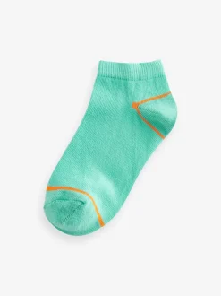 Sokken|Next Vrolijke regenboogkleuren - Verpakking van 7 paar sneakersokken met hoog aandeel katoen