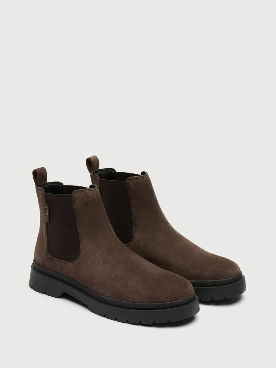 Formele Schoenen*Walk London Suede Callum Chelsea Boots
