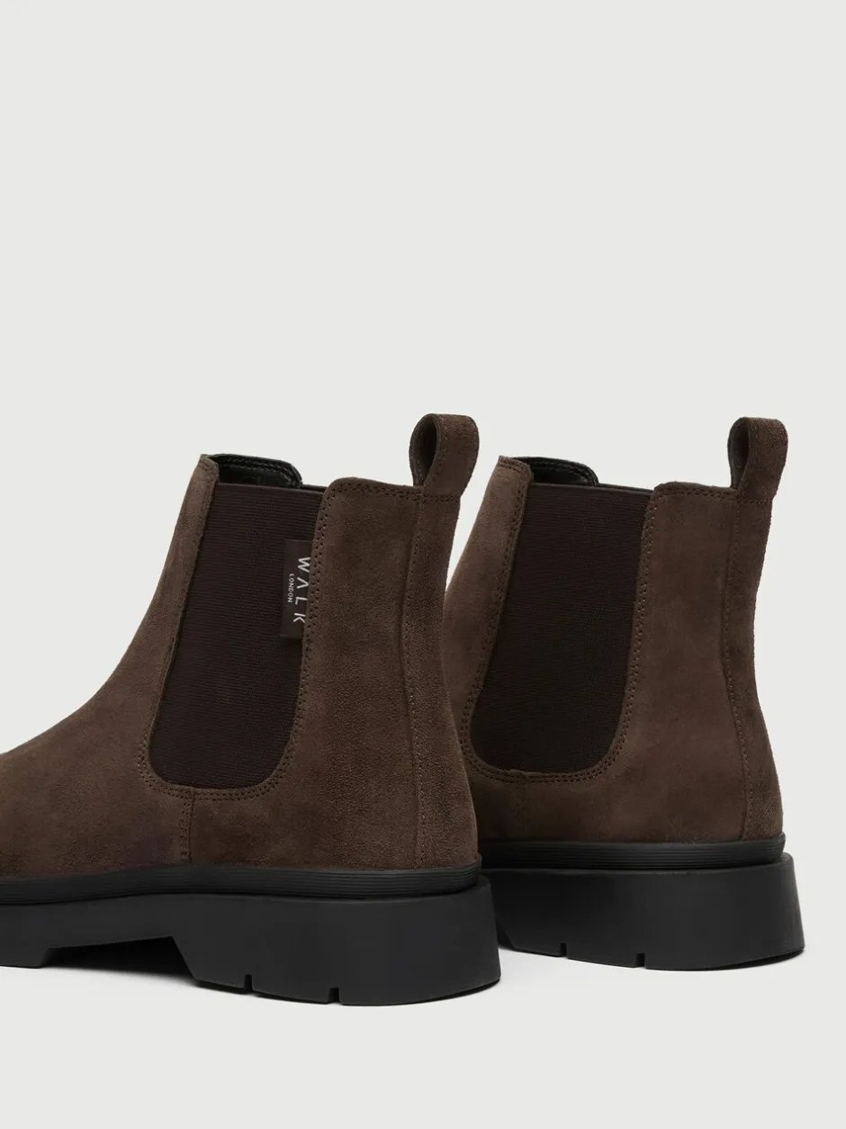 Formele Schoenen*Walk London Suede Callum Chelsea Boots