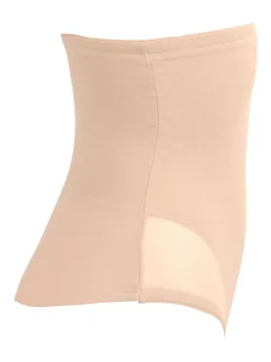 Shapewear*Miraclesuit - doorschijnende string met hoge taille en stevige buikcorrectie Warm beige