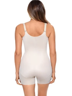 Shapewear|Miraclesuit - Shapewear - Extrasterk vormgevende body met directe buikcorrectie Warm beige