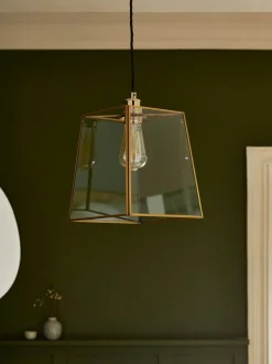 Lampenkappen|Verlichting|Next Warwick verstelbare hanglampenkap Koperkleurig