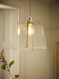 Lampenkappen|Verlichting*Next Warwick verstelbare hanglampenkap Chroom