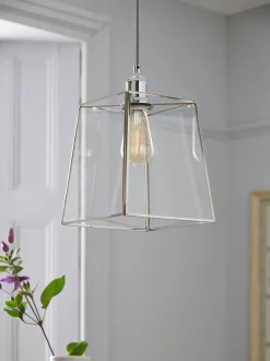 Lampenkappen|Verlichting*Next Warwick verstelbare hanglampenkap Chroom