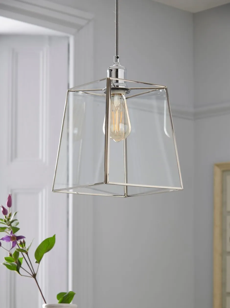 Lampenkappen|Verlichting*Next Warwick verstelbare hanglampenkap Chroom