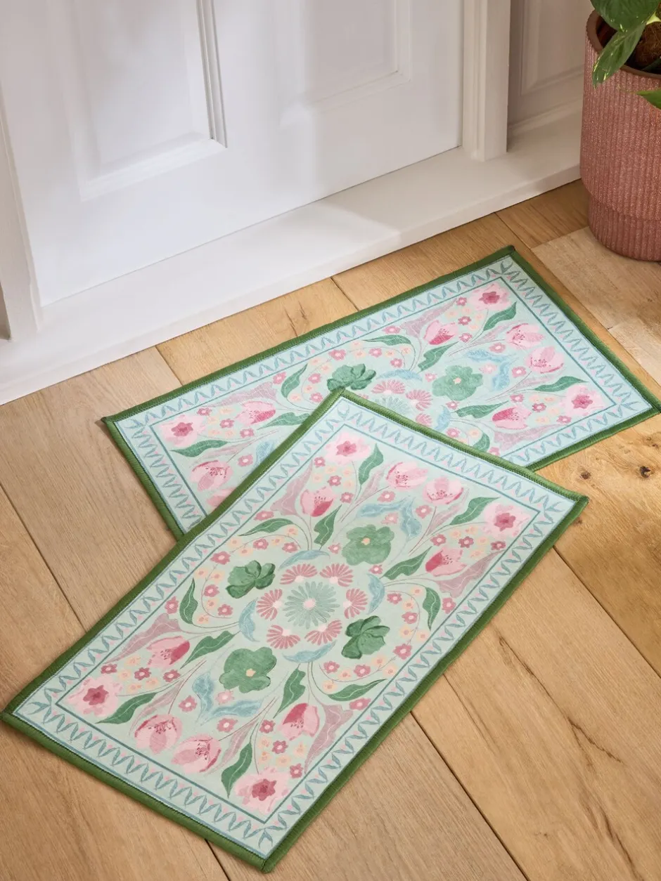 Deurmatten|Vloerkleden En Lopers|Next Washable Bettie Floral Print Doormat