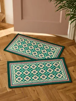 Deurmatten|Vloerkleden En Lopers*Next Washable Bright Tile Doormat