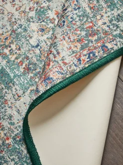 Vloerkleden En Lopers|Vloerkleden En Lopers|Next Washable Emporium Oriental Runner Blauwgroen