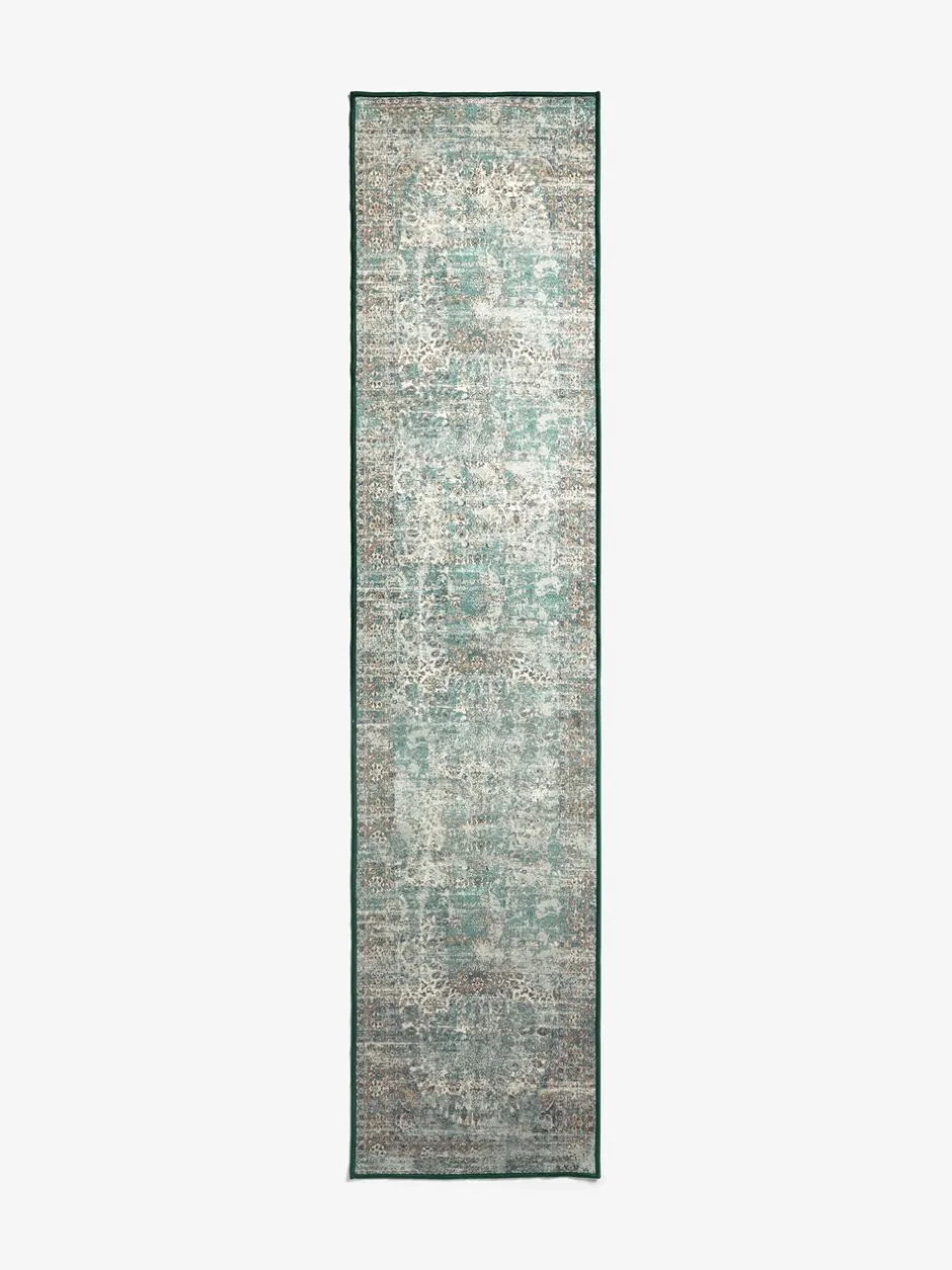 Vloerkleden En Lopers|Vloerkleden En Lopers|Next Washable Emporium Oriental Runner Blauwgroen