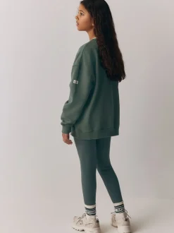 Sweaters En Hoody´S*Superdry - Leggings Set Washed groen