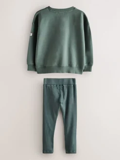 Sweaters En Hoody´S*Superdry - Leggings Set Washed groen