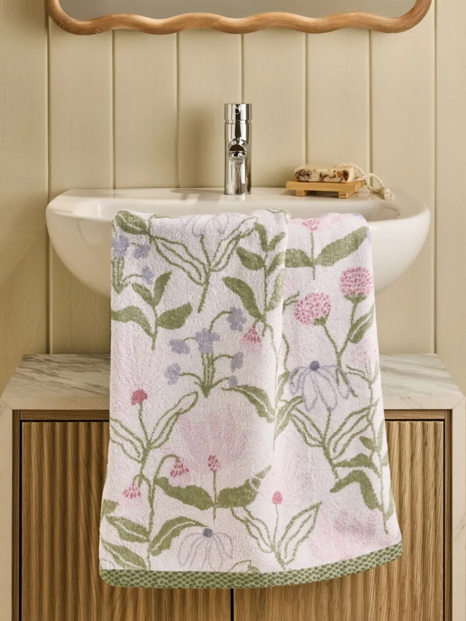 Handdoeken En Badmatten*Next Water Colour Floral 100% Cotton Towel