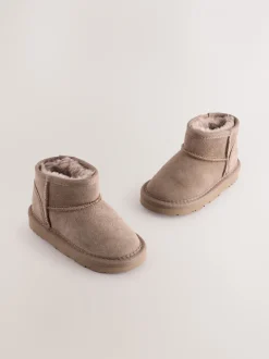 Boots|Next - Suède instaplaarzen Waterafstotend nertsbruin
