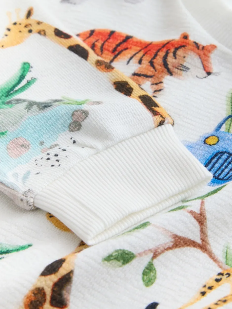 Sweaters En Hoody´S*Next Watercolour Animals - Sweatshirt met ronde hals en all-over print (3 mnd - 7 jr)