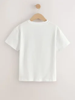 T-Shirts|Next White Bambi - Oversized T-shirt met print (3-16 jr)