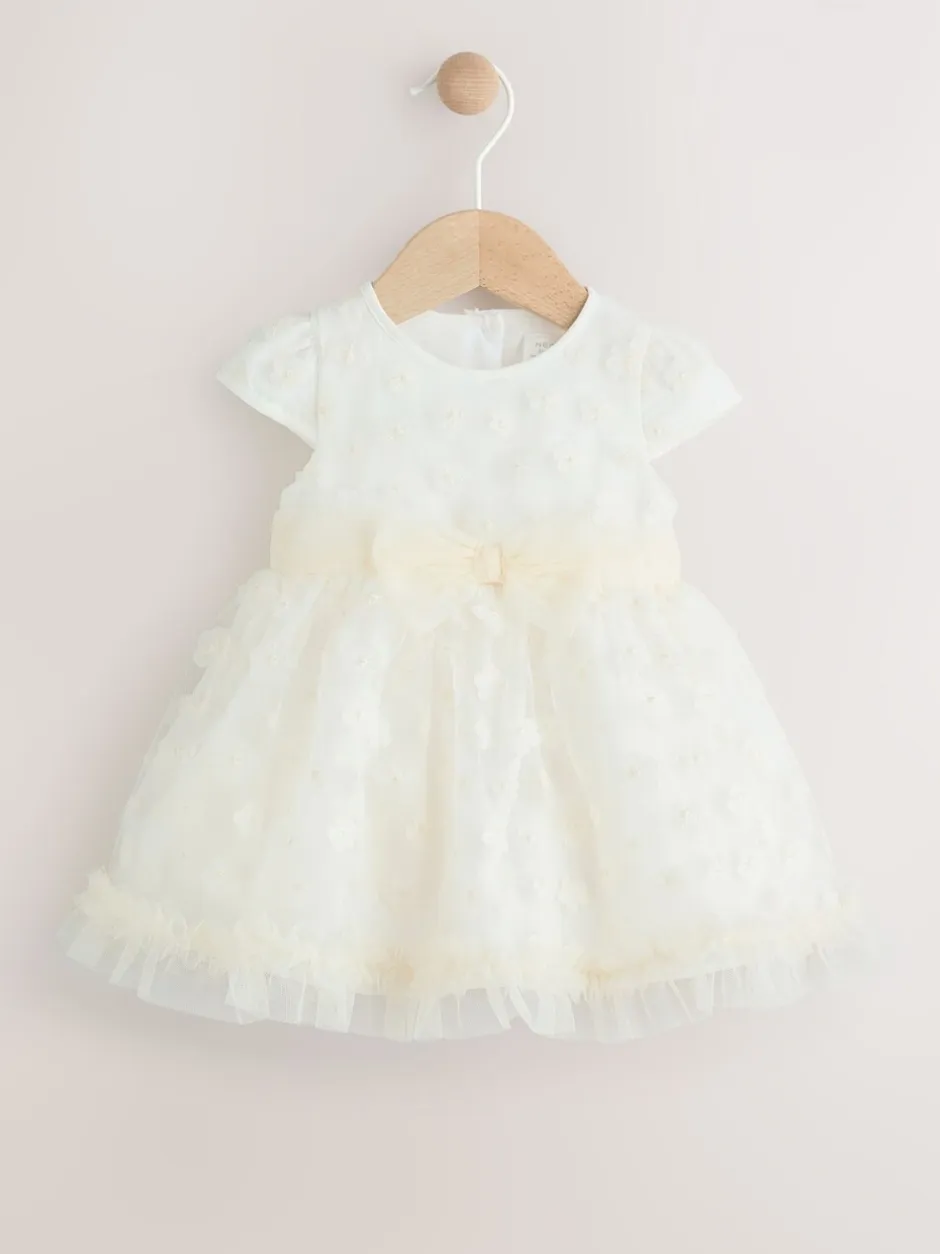 Gelegenheidskleding|Jurken*Next - Feestelijke babyjurk (0 mnd-2 jr) White 3D Flowers