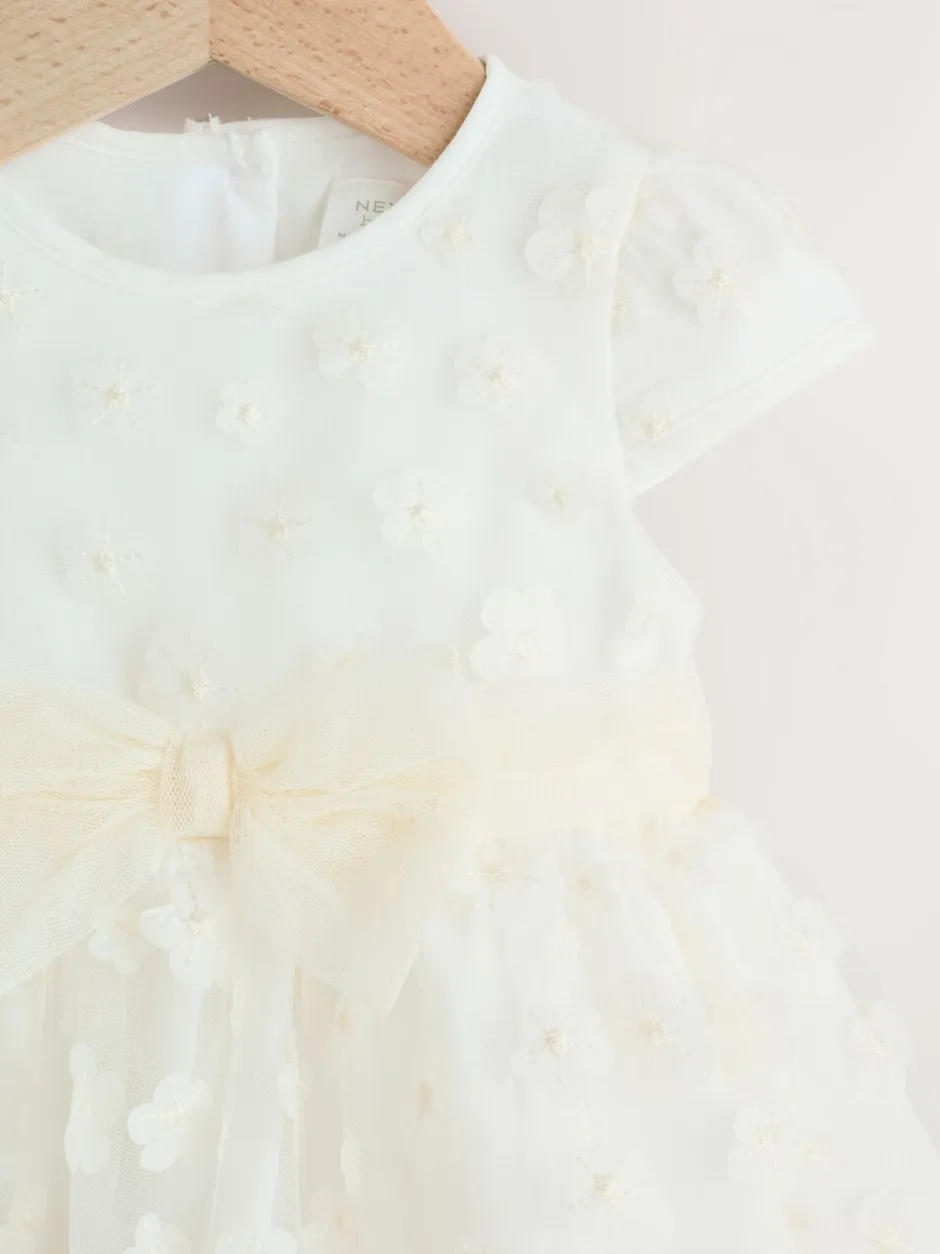 Gelegenheidskleding|Jurken*Next - Feestelijke babyjurk (0 mnd-2 jr) White 3D Flowers