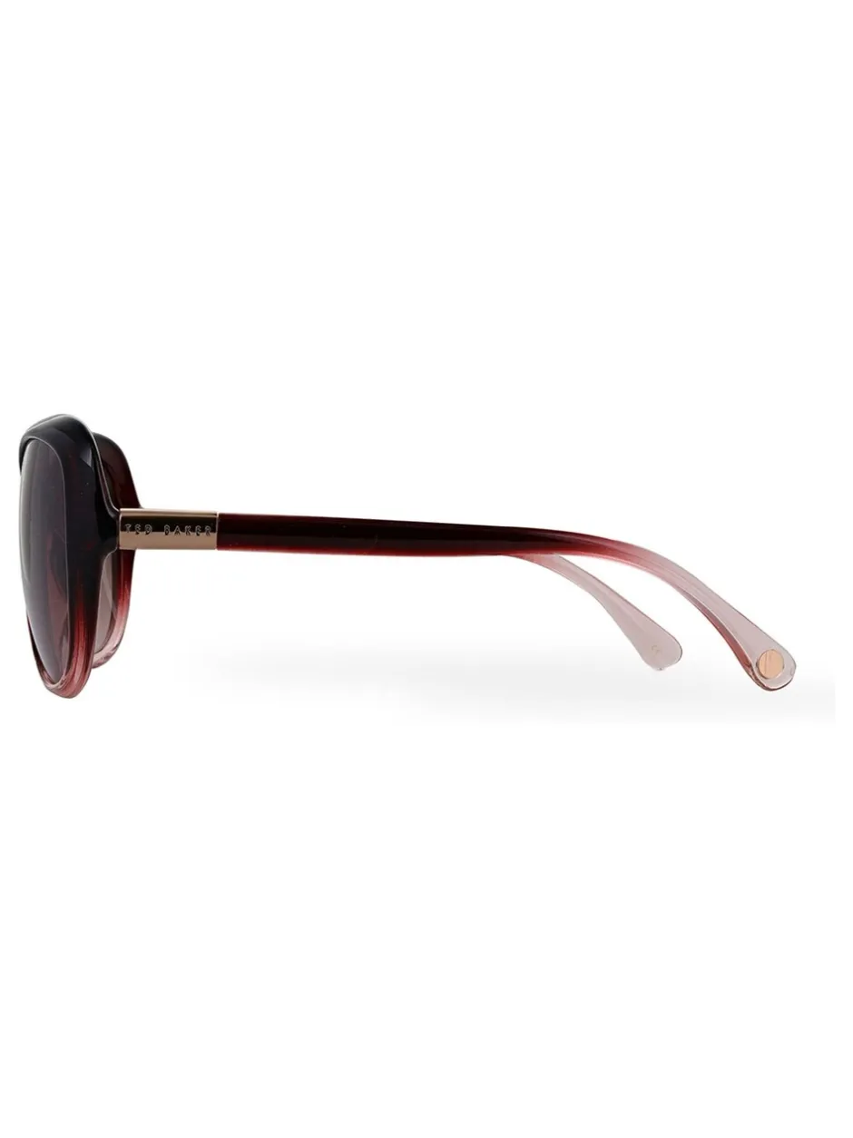 Zonnebril|Ted Baker - Blair Fade zonnebril Wijnrood met kleurverloop
