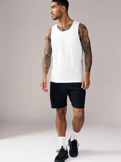 T-Shirts En Hemden|Next - 100% Cotton Vests 4 Pack Wit