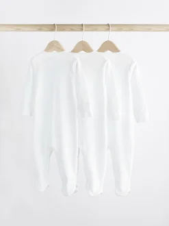Babypakjes En Babypyjama's*Next Wit - 100% katoenen babypyjama's (0-18mnd)