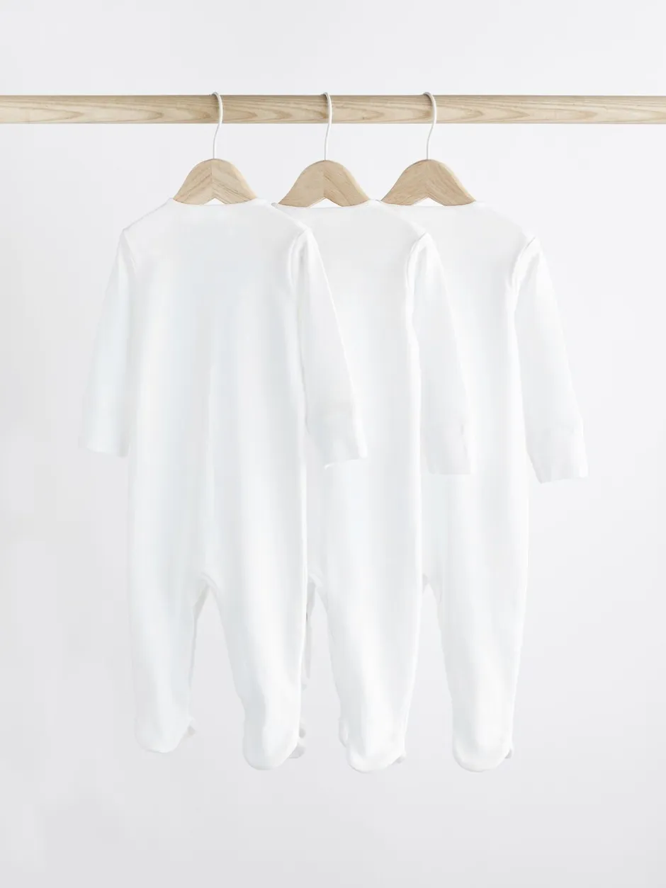 Babypakjes En Babypyjama's*Next Wit - 100% katoenen babypyjama's (0-18mnd)