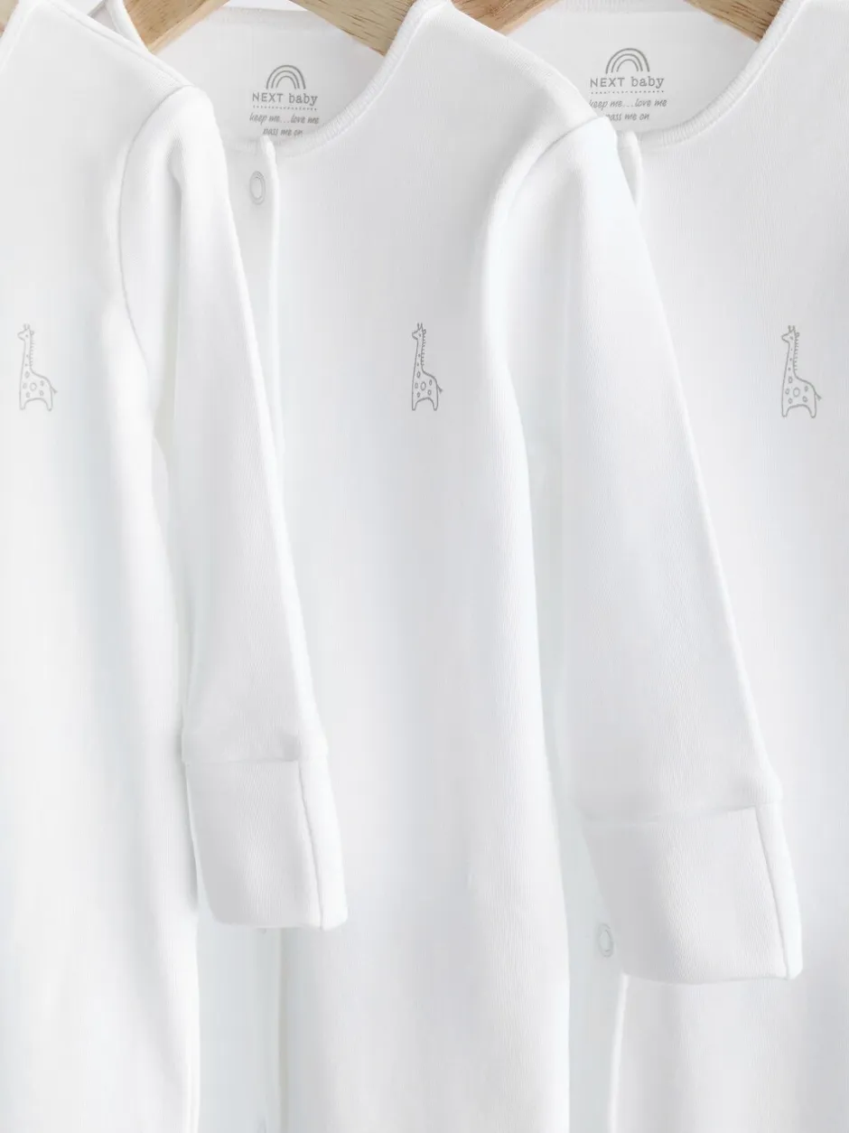 Babypakjes En Babypyjama's*Next Wit - 100% katoenen babypyjama's (0-18mnd)