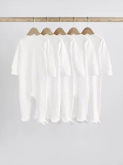Multipacks|Babypakjes En Babypyjama's|Next Wit - 100% katoenen babypyjama's (0-18mnd)