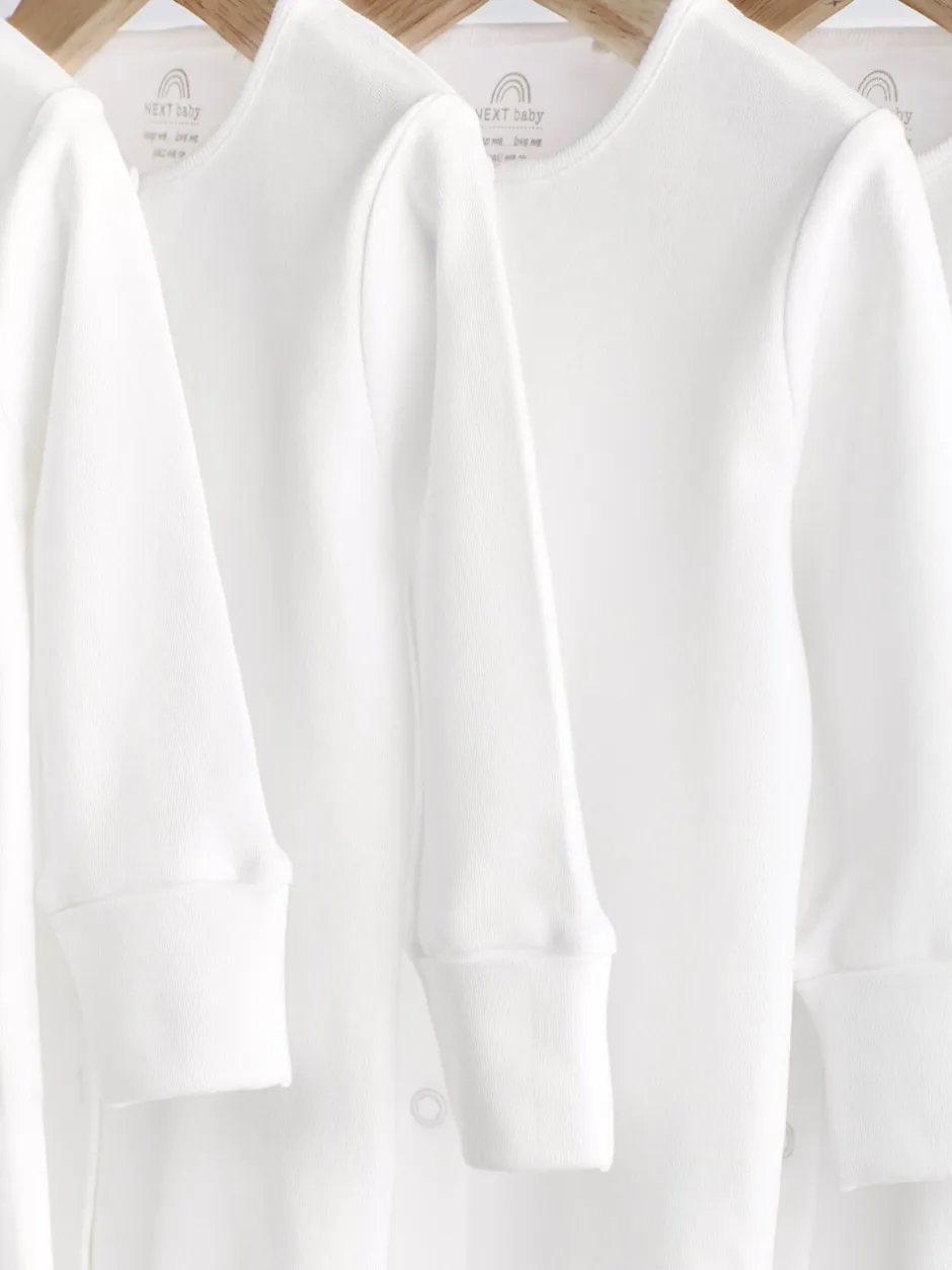 Multipacks|Babypakjes En Babypyjama's|Next Wit - 100% katoenen babypyjama's (0-18mnd)