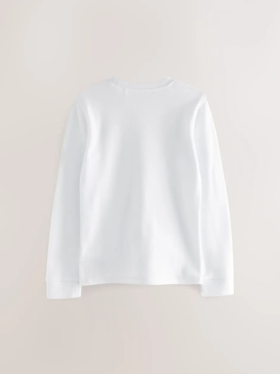 Schoolkleding|Nachtkleding En Pyjama's*Next Wit - 2 -pack thermische tops met lange mouwen (2-16jr)