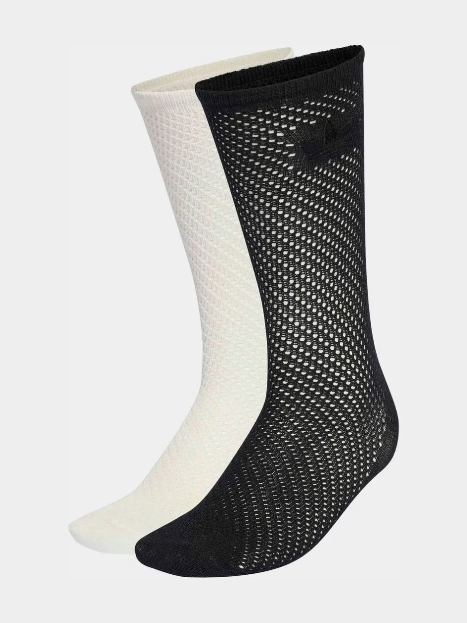 Sokken En Panty's*adidas originals - Crochet Crew Socks 2 Pack Wit