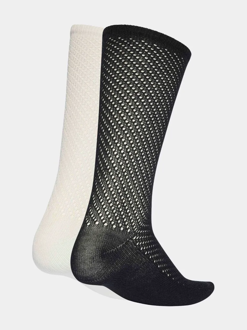 Sokken En Panty's*adidas originals - Crochet Crew Socks 2 Pack Wit