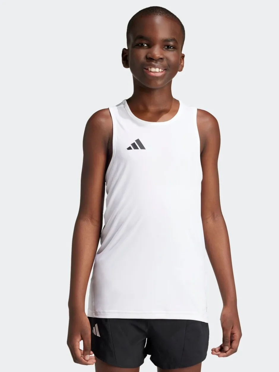 Rompertjes En Hemdjes|adidas - Team Kids Tanktop Wit